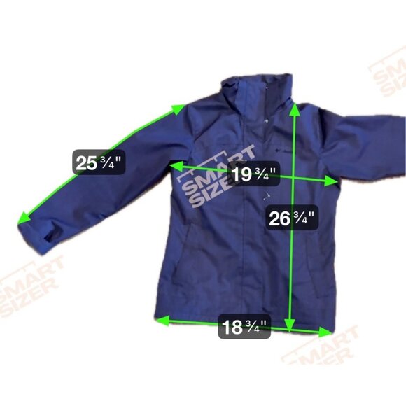 Columbia Interchange Jacket Womens Med Purple Waterproof Remove Hood Pockets - Picture 13 of 13